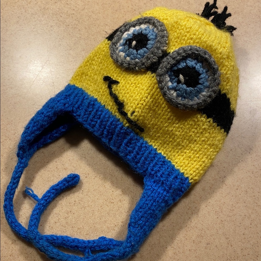 Minion Winter Hat with Costume - Toddler Size
